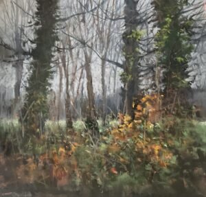 Aidan Butler Late Autumn Days Pastel 29 x 29cm