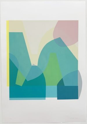 Mary O Connor Iceberg III Limited edition silk screen print 100cm h x 70cm w