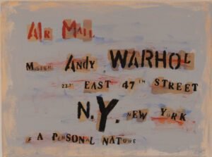 Neil Shawcross Andy Warhol Air Mail