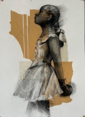 Cara Gordon The Hidden Punch Mixed Media on Paper 70 x 50cm