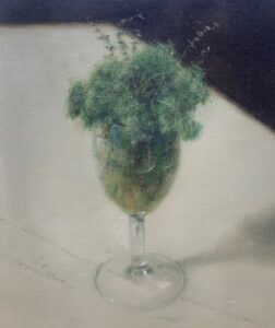 James English RHA Wine Glass and Parsley