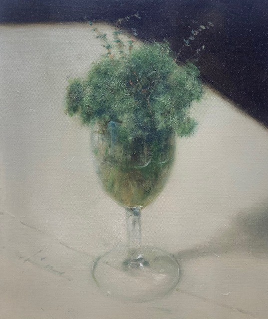 James English RHA Wine Glass and Parsley