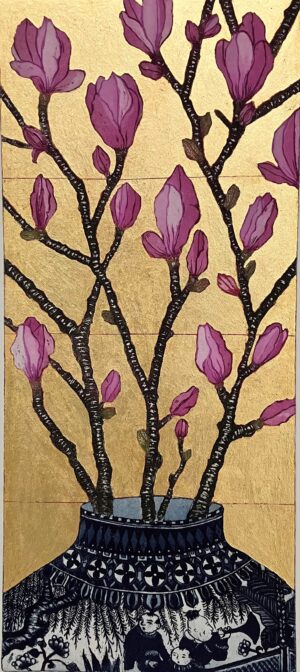 Jean Bardon Chinese Jar and Magnolia
