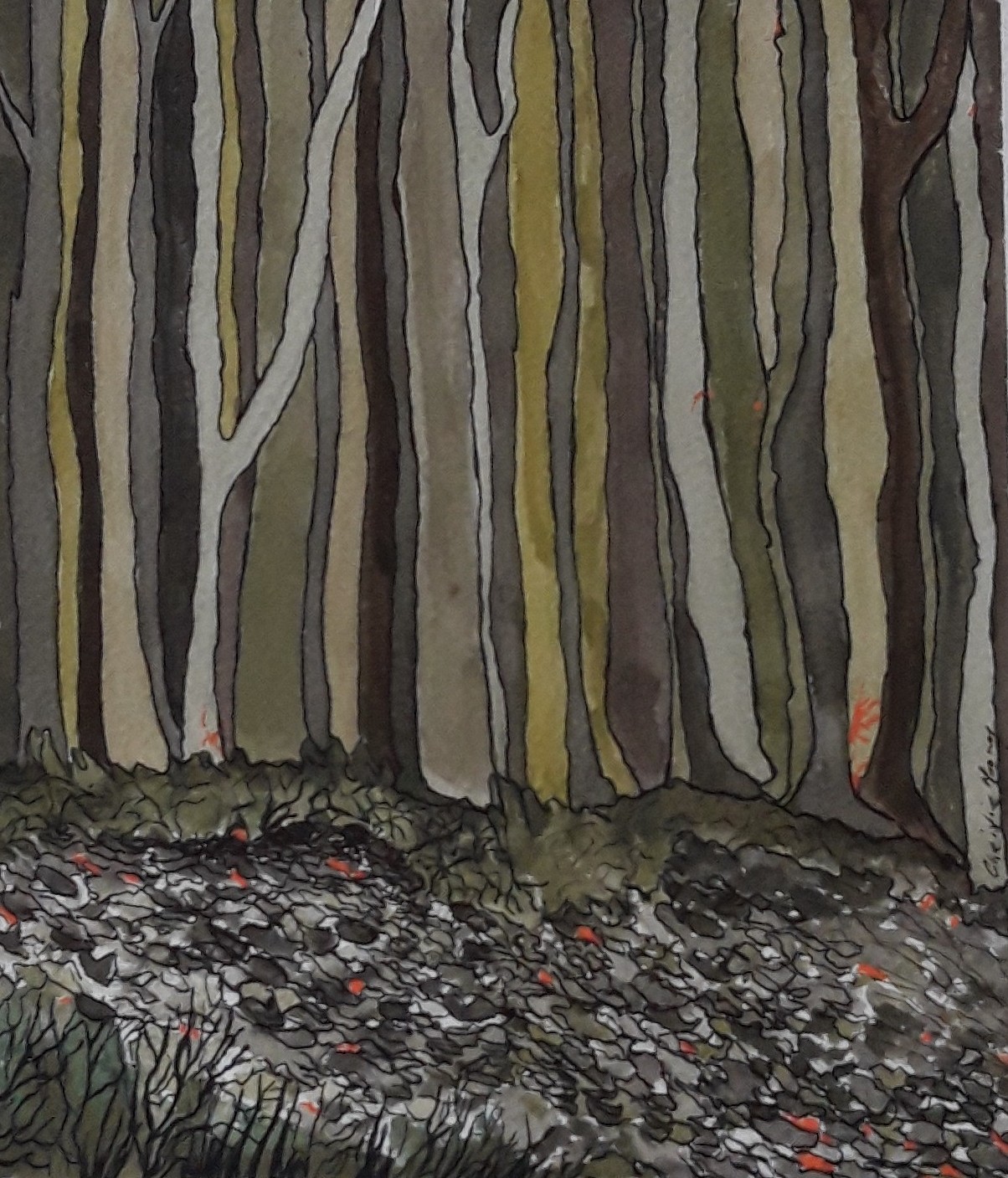 Christine Mooney Energies 1II 24 x 20cm