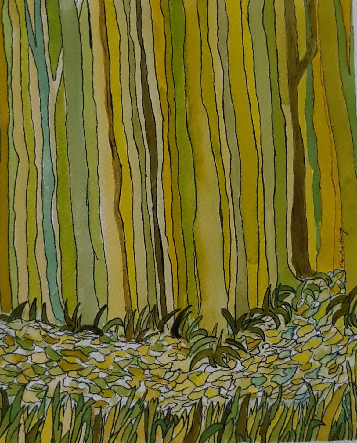 Christine Mooney Energies I 24 x 20cm