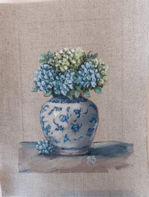 Jaluan Schultz Vase with Flowers