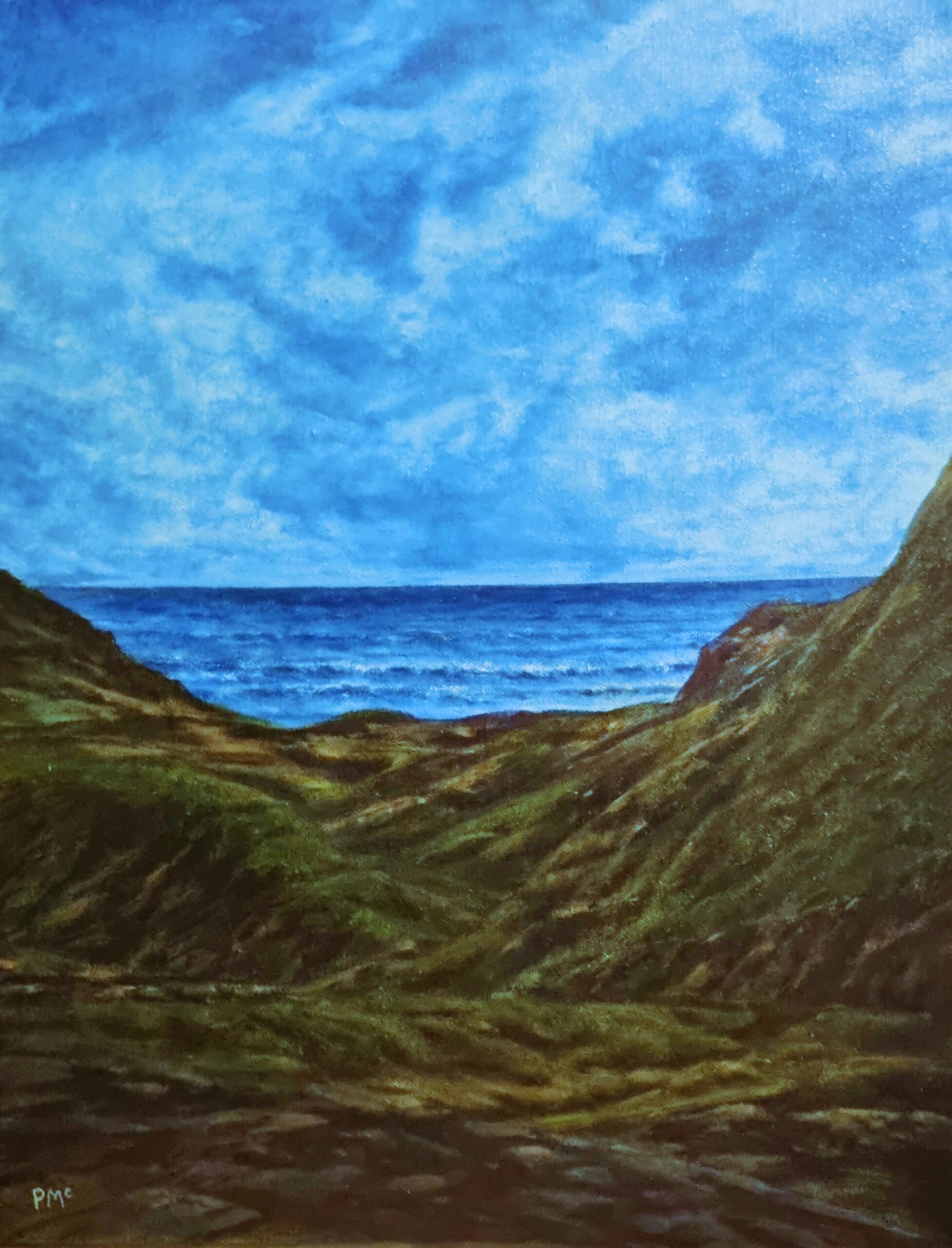 Philip McEvoy Incoming acrylic on canvas 46 x 35 cm