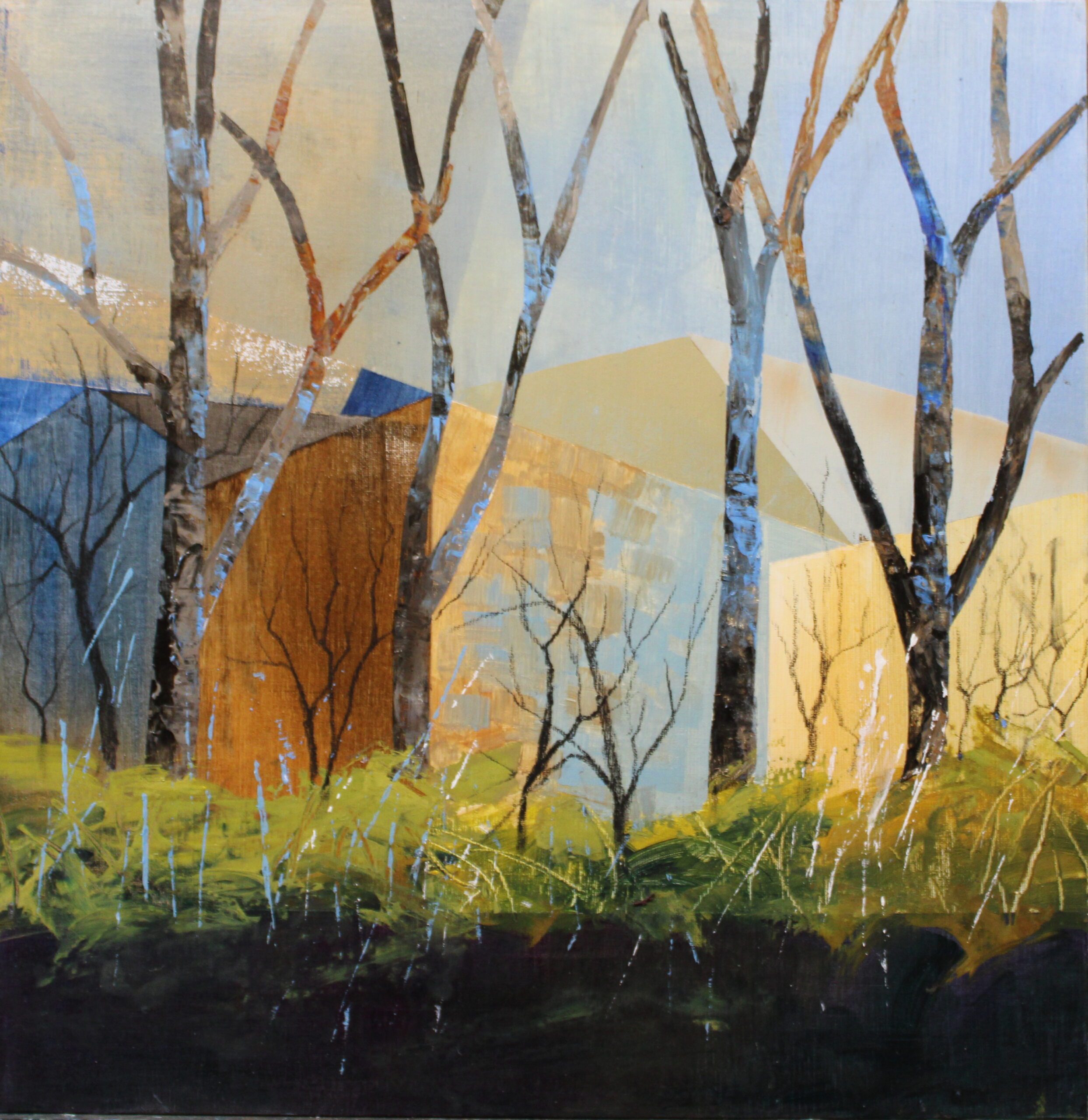 Angela Fewer Behind the Trees