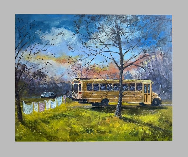 Jamie Dunne Laundry Lines Blue