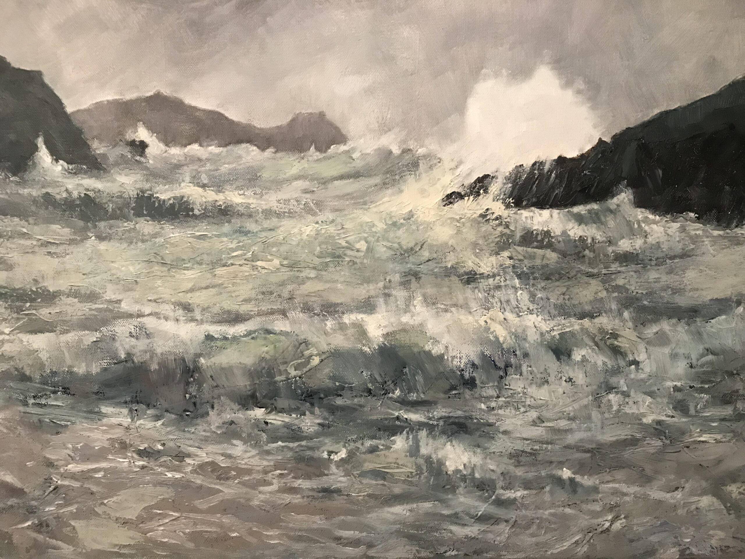 John Coffey Fast sea at Fenore, Copper Coast