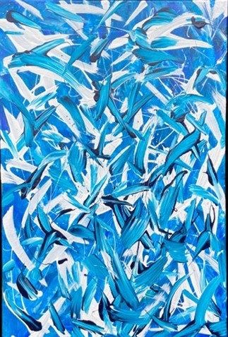 MAry Bartley Blue Bamboo