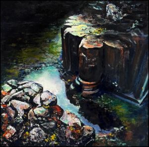 Nicholas Warrington Reflecting on Inch Abbey, Downpatrick