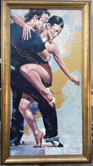 Dimitry Atvin TANGO PASSION EpisodeVII 500X1000MM canvas framed