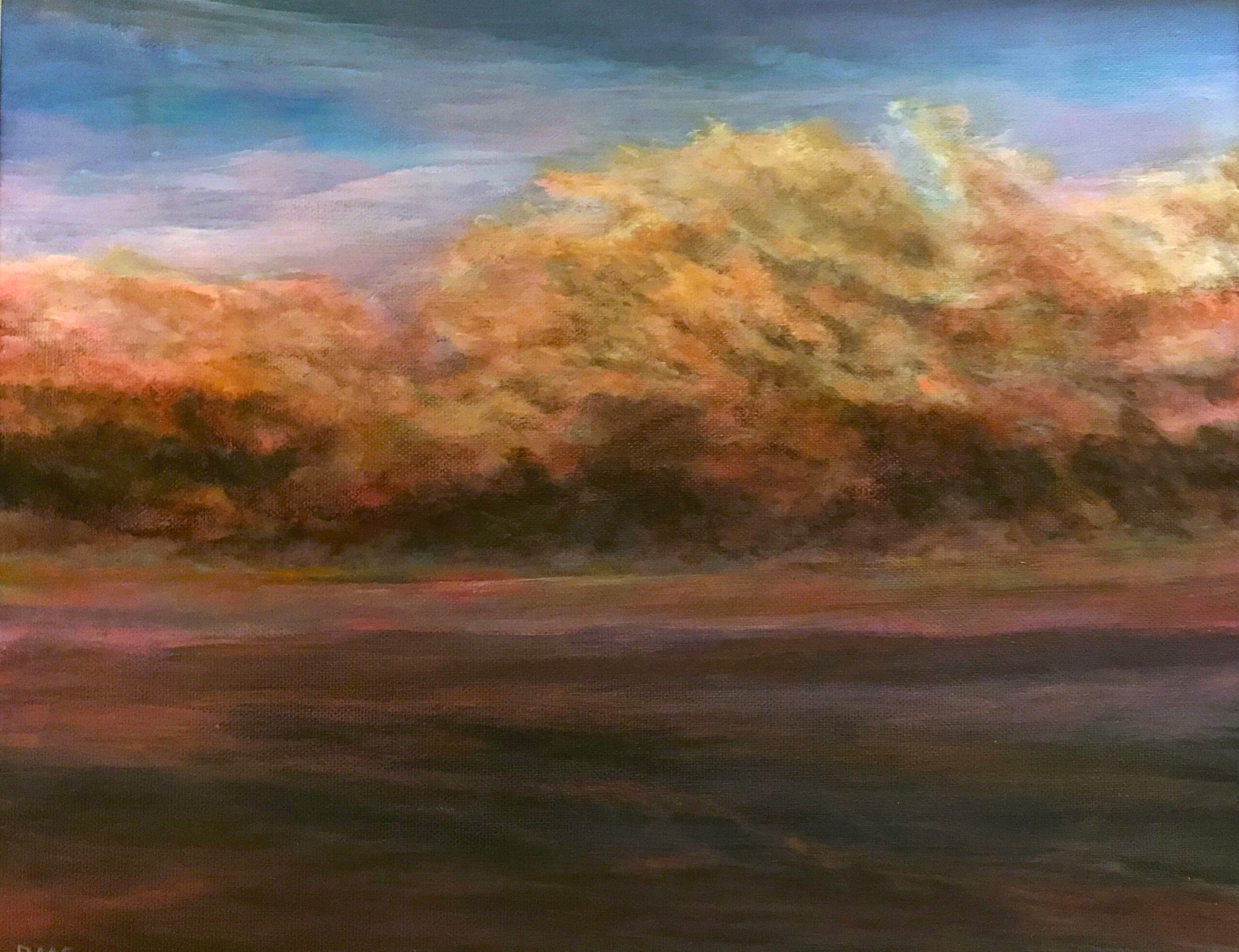 Philip McEvoy Reunion' acrylic on canvas 35 46 cm