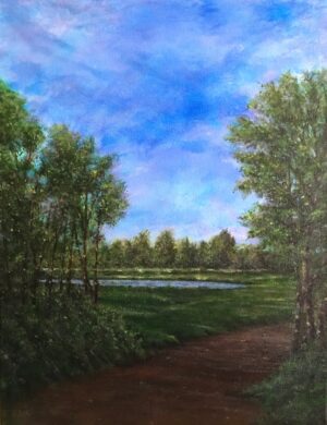 Philip McEvoy 'Reverie' acrylic on canvas 46 x 35 cm