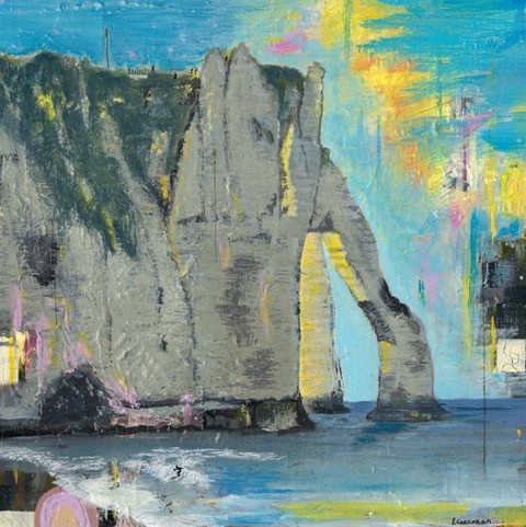Eileen Corcoran Surfing at Etretat
