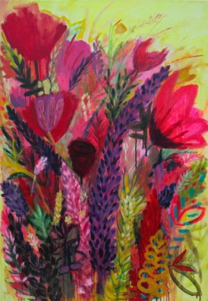 Michelle Harton Frangrance Of Freedom, 100 x 70 x 4cm, mixed media on canvas