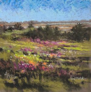 Aidan Butler Summer Bogland Edge 20x20cm Pastel