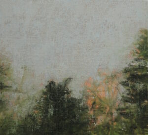 KEITH WILSON 'FROM NOW ON, 2', Oil on linen mounted on panel, 255mm x 280mm, 2024