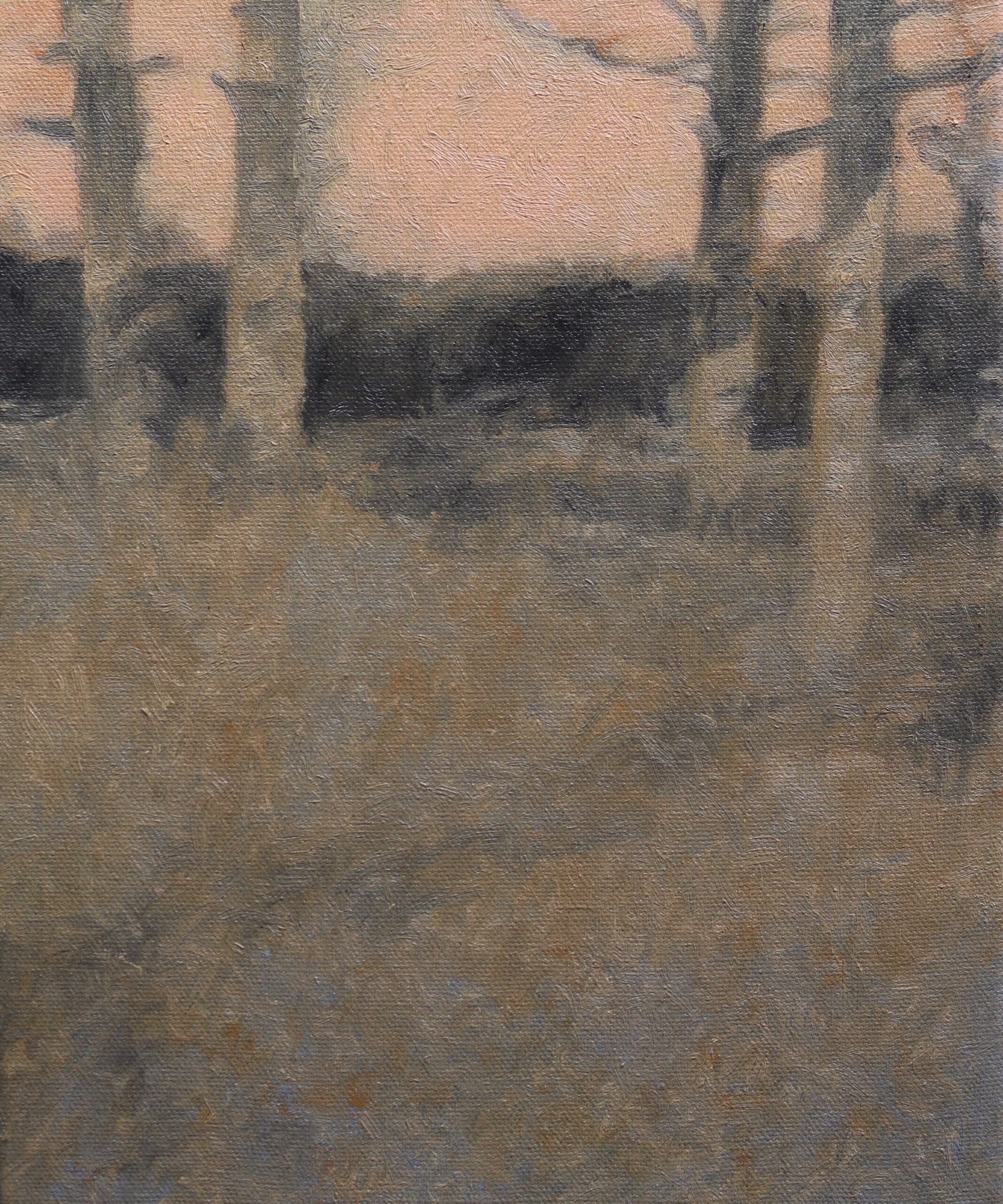 KEITH WILSON 'KEEPING TIME, 18', Oil on canvas, 305mm x 255mm, 2025