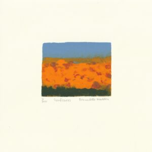 Bernadette Madden Sunflowers screenprint