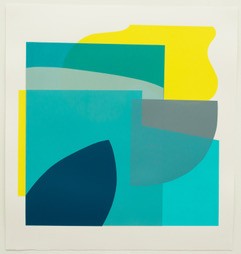 Mary O Connor Glacier I Limited edition silk screen print Edition 3of 7 53cm h x 50cm w