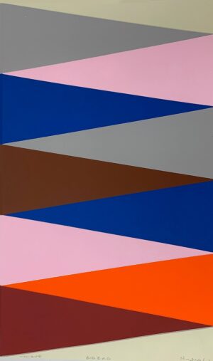 Mary O Connor Zig Zag Unique Limited edition silk screen print