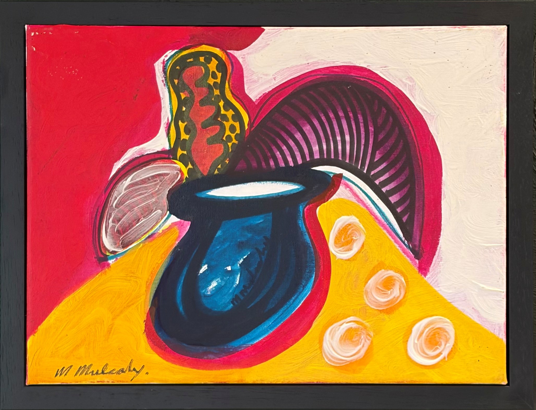 Michael Mulcahy Summer Foliage Mixed Media on CAnvas