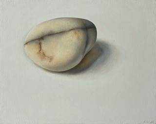 Neisha Allen Pebble Oil on Baord 16 x 20cm