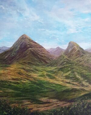 Philip McEvoy Sentinels acrylic on canvas 52 x 42 cm by